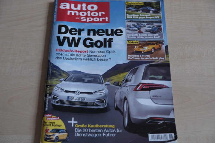 Deckblatt Auto Motor und Sport (18/2014)